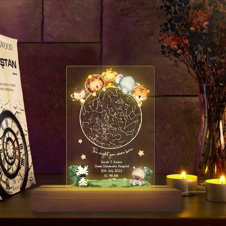 A poster star map print